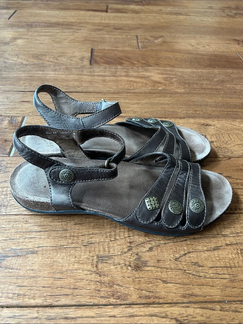 Dansko Jess Strappy Slingback Sandals Bronze Metallic Comfort Shoes Size 41